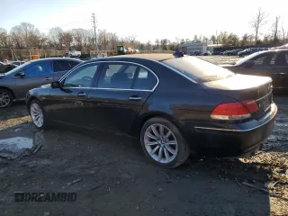 2008 BMW 7 Series 750Li with VIN WBAHN83598DT85862, listed as a Copart auction lot 41451835 with 114,367 mi miles and Non repairable. Bid and sale history available at DreamBid. Image 2.