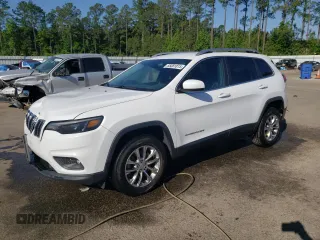 2021 Jeep Cherokee Latitude Plus with VIN 1C4PJMLB1MD177347, listed as a Copart auction lot 55081815 with 87,433 mi miles and Salvage title. Bid and sale history available at DreamBid. Image 1.