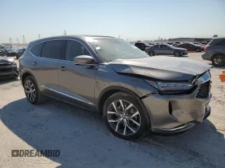 2023 Acura MDX w/Technology Package with VIN 5J8YD9H48PL000079, listed as a Copart auction lot 74019074 with 0 mi miles and Salvage Title. Bid and sale history available at carsss.com. Image 4.