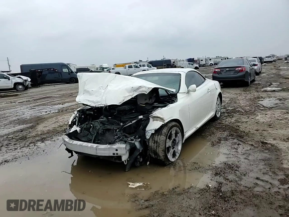 2005 Lexus SC 430 with VIN JTHFN48Y250063183, listed as a Copart auction lot 50456515 with Not Provided miles and Salvage Title. Bid and sale history available at DreamBid. Image 10.
