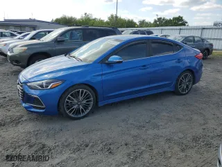 2018 Hyundai Elantra Sport with VIN KMHD04LB1JU468220, listed as a Copart auction lot 53391155 with 117,084 mi miles and Clean Title. Bid and sale history available at carsss.com. Image 1.