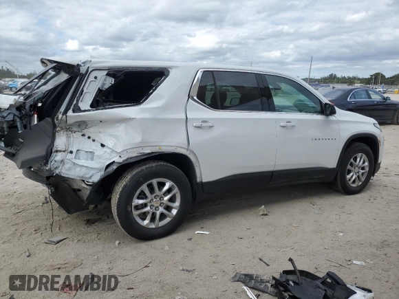 2023 Chevrolet Traverse LS z VIN 1GNERFKW3PJ256533, wystawiony jako Copart lot #81141984 z przebiegiem 12 213 mil mil oraz Szkoda całkowita • Salvage title. Historia ofert i sprzedaży dostępna na DreamBid. Obrazek 3.