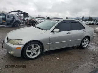 2003 Lexus IS 300 with VIN JTHBD192830075975, listed as a Copart auction lot 47816455 with 207,299 mi miles and Salvage Title. Bid and sale history available at carsss.com. Image 1.
