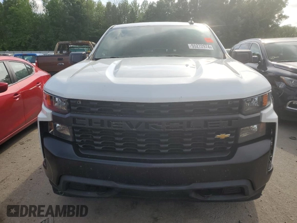2020 Chevrolet Silverado 1500 Work Truck with VIN 1GCRYAEH2LZ357443, listed as a Copart auction lot 55272974 with 69,419 mi miles and Salvage Title. Bid and sale history available at carsss.com. Image 5.