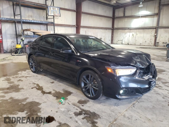 2019 Acura TLX w/A-Spec Pkg with VIN 19UUB3F61KA003142, listed as a Copart auction lot 72065813 with 95,655 mi miles. Bid and sale history available at carsss.com. Image 4.