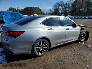 2018 Acura TLX with VIN 19UUB3F30JA000866, listed as a Copart auction lot 41831105 with 93,505 mi miles and Salvage Title. Bid and sale history available at carsss.com. Image 3.