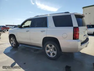 2015 Chevrolet Tahoe LTZ with VIN 1GNSCCKC0FR639998, listed as a Copart auction lot 46825225 with 0 mi miles and Salvage Title. Bid and sale history available at carsss.com. Image 2.