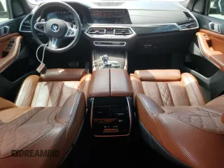 2022 BMW X5 M50i with VIN 5UXJU4C01N9L37046, listed as a Copart auction lot 53084515 with 37,256 mi miles and Salvage Title. Bid and sale history available at carsss.com. Image 8.