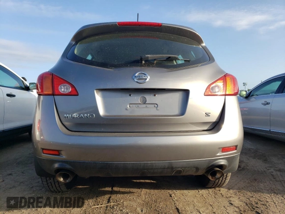 2009 Nissan Murano S with VIN JN8AZ18U29W102034, listed as a Copart auction lot 76122594 with 60,342 mi miles and Salvage Title. Bid and sale history available at carsss.com. Image 6.