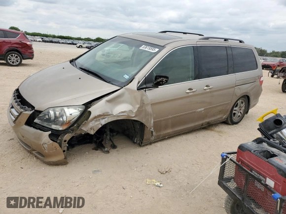 2007 Honda Odyssey EX-L with VIN 5FNRL38617B439728, listed as a Copart auction lot 53619595 with 116,735 mi miles and Salvage Title. Bid and sale history available at carsss.com. Image 1.