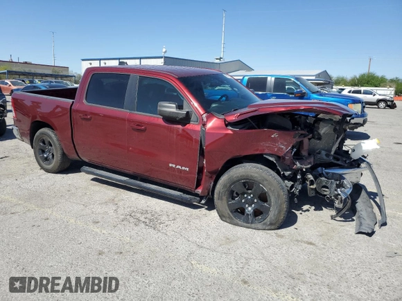 2022 Ram 1500 Lone Star z VIN 1C6RREFT6NN431035, wystawiony jako Copart lot #58095835 z przebiegiem 22 486 mil mil oraz Szkoda całkowita • Salvage title. Historia ofert i sprzedaży dostępna na DreamBid. Obrazek 4.