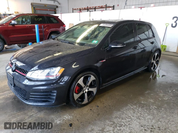 2015 Volkswagen Golf GTI Autobahn with VIN 3VW4T7AU9FM099455, listed as a Copart auction lot 44366804 with 91,035 mi miles. Bid and sale history available at carsss.com. Image 1.