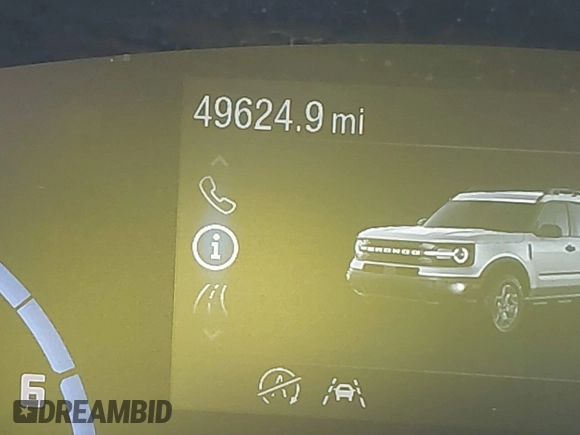 2024 Ford Bronco Sport Big Bend with VIN 3FMCR9B60RRE09648, listed as a IAAI auction lot 42332017 with 49,624 mi miles and . Bid and sale history available at DreamBid. Image 16.