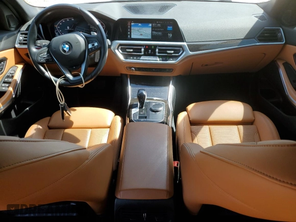 2022 BMW 3 Series 330i with VIN 3MW5R1J07N8C51155, listed as a Copart auction lot 49237135 with 51,985 mi miles and Salvage Title. Bid and sale history available at carsss.com. Image 8.