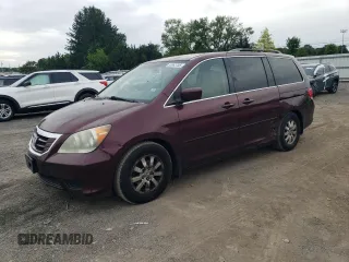 2008 Honda Odyssey EX-L z VIN 5FNRL38718B080925, wystawiony jako Copart lot #55963785 z przebiegiem 338 136 mil mil oraz Szkoda całkowita • Salvage title. Historia ofert i sprzedaży dostępna na DreamBid. Obrazek 1.