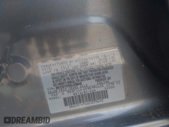 2016 Nissan Versa S с VIN 3N1CN7AP6GL839640, выставлен на аукционе IAAI как лот 42206585 с пробегом 264 258 миль миль и . История ставок и продаж доступна на DreamBid. Изображение 9.