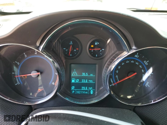 2012 Chevrolet Cruze 2LT with VIN 1G1PG5SC4C7144024, listed as a Copart auction lot 53808875 with 162,114 mi miles and Salvage Title. Bid and sale history available at DreamBid. Image 9.