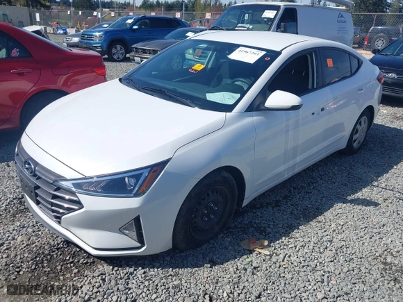 2019 Hyundai Elantra SE with VIN 5NPD74LF6KH484623, listed as a IAAI auction lot 41967293 with 55,446 mi miles. Bid and sale history available at carsss.com. Image 17.