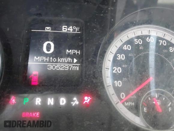 2013 Ram 1500 Express with VIN 1C6RR6FT8DS707009, listed as a IAAI auction lot 41492721 with 305,297 mi miles and . Bid and sale history available at DreamBid. Image 7.