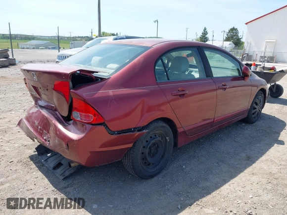 2008 Honda Civic LX with VIN 1HGFA16578L069585, listed as a IAAI auction lot 42148517 with 157,369 mi miles and . Bid and sale history available at DreamBid. Image 4.