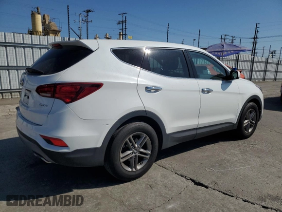 2018 Hyundai Santa Fe 2.4L with VIN 5NMZT3LB6JH098059, listed as a Copart auction lot 66133005 with 62,963 mi miles and Clean title. Bid and sale history available at DreamBid. Image 3.