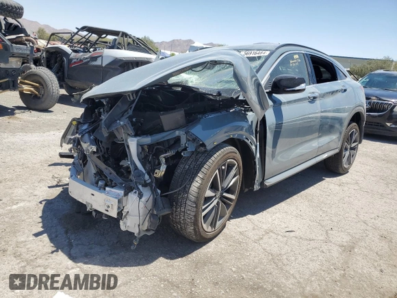 2024 Infiniti QX55 Luxe with VIN 3PCAJ5JR4RF103562, listed as a Copart auction lot 56916484 with Not Provided miles and Salvage Title. Bid and sale history available at DreamBid. Image 1.