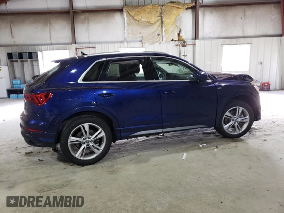 2021 Audi Q3 S line Premium with VIN WA1DECF30M1013931, listed as a Copart auction lot 40988023 with Not Provided miles. Bid and sale history available at carsss.com. Image 3.