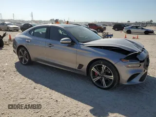 2024 Genesis G70 2.5T with VIN KMTG34SC1RU136889, listed as a Copart auction lot 74356314 with 9,158 mi miles and Salvage Title. Bid and sale history available at carsss.com. Image 4.