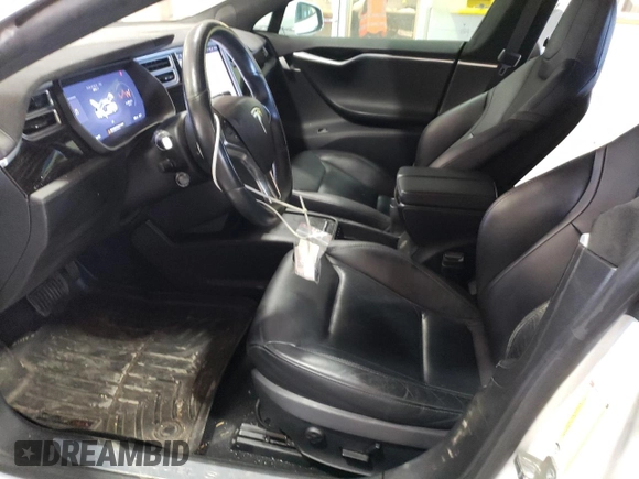 2016 Tesla Model S 90D with VIN 5YJSA1E2XGF160386, listed as a Copart auction lot 49360245 with 153,105 mi miles and Salvage Title. Bid and sale history available at DreamBid. Image 7.