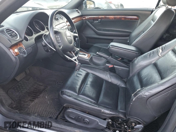 2004 Audi A4 3.0L with VIN WAUDT48H04K015549, listed as a Copart auction lot 85260524 with 203,946 mi miles and Salvage Title. Bid and sale history available at carsss.com. Image 7.