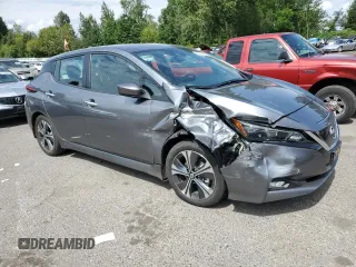 2021 Nissan LEAF SV with VIN 1N4AZ1CV0MC553409, listed as a Copart auction lot 68098454 with 23,080 mi miles and Salvage title. Bid and sale history available at DreamBid. Image 4.