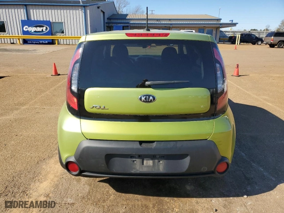 2016 Kia Soul with VIN KNDJN2A26G7825463, listed as a Copart auction lot 88282825 with 0 mi miles and Salvage Title. Bid and sale history available at carsss.com. Image 6.