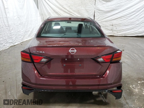 2025 Nissan Altima SV with VIN 1N4BL4DV1SN333851, listed as a Copart auction lot 48786335 with 7,483 mi miles and Salvage Title. Bid and sale history available at carsss.com. Image 6.