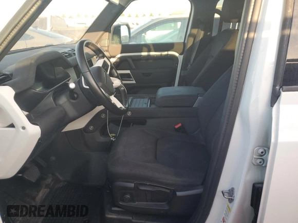 2021 Land Rover Defender with VIN SALEKERX3M2038595, listed as a Copart auction lot 75156244 with 42,974 mi miles and Salvage title. Bid and sale history available at DreamBid. Image 7.