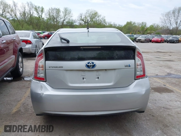 2013 Toyota Prius One with VIN JTDKN3DU1D5627906, listed as a IAAI auction lot 41971669 with 227,726 mi miles. Bid and sale history available at carsss.com. Image 16.
