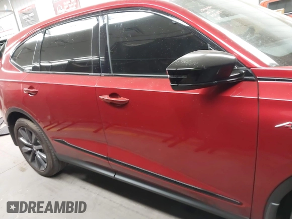 2025 Acura MDX w/A-Spec Package with VIN 5J8YE1H06SL004314, listed as a IAAI auction lot 41572313 with 5,980 mi miles. Bid and sale history available at carsss.com. Image 13.