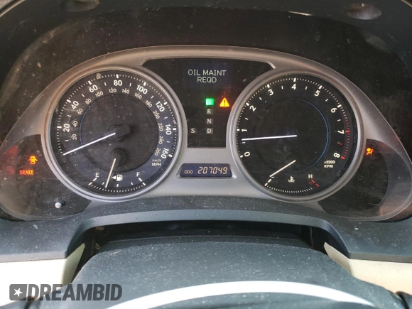 2008 Lexus IS 250 with VIN JTHCK262882023553, listed as a Copart auction lot 52420555 with 207,049 mi miles and Clean Title. Bid and sale history available at carsss.com. Image 9.