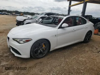 2019 Alfa Romeo Giulia Ti Sport with VIN ZARFAMBN3K7615486, listed as a Copart auction lot 73478434 with 71,128 mi miles and Salvage Title. Bid and sale history available at carsss.com. Image 1.
