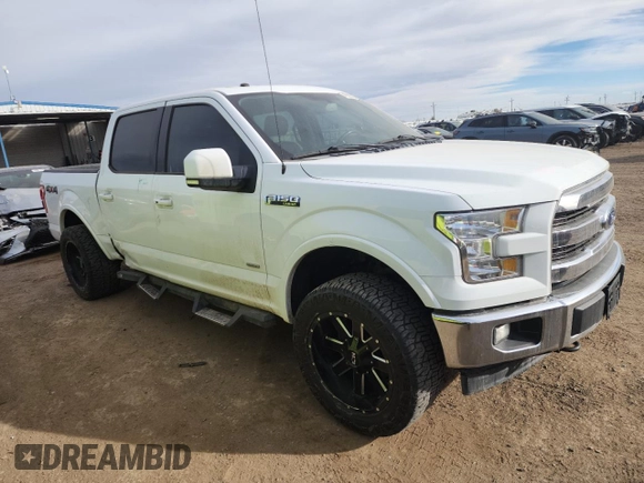 2017 Ford F-150 XL with VIN 1FTEW1EP4HKD27212, listed as a Copart auction lot 49503755 with 115,926 mi miles and Salvage Title. Bid and sale history available at carsss.com. Image 4.