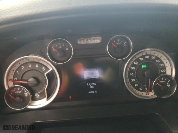2016 Ram 2500 Laramie with VIN 3C6UR5FL5GG264625, listed as a Copart auction lot 44943385 with 168,852 mi miles and Salvage Title. Bid and sale history available at carsss.com. Image 9.