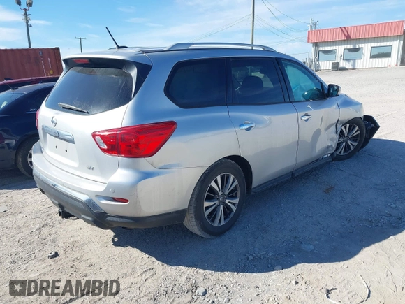2017 Nissan Pathfinder S with VIN 5N1DR2MN0HC664992, listed as a IAAI auction lot 41629240 with 150,896 mi miles and . Bid and sale history available at DreamBid. Image 4.