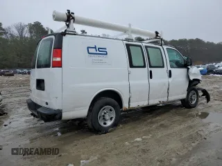 2013 Chevrolet Express Cargo Van with VIN 1GCWGFCA0D1117820, listed as a Copart auction lot 44899265 with Not Provided miles and Salvage Title. Bid and sale history available at carsss.com. Image 3.