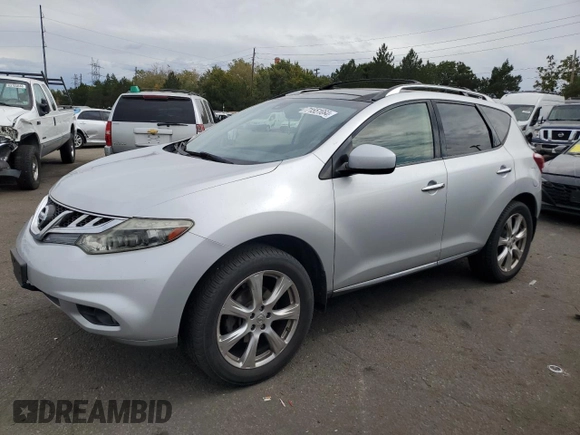 2013 Nissan Murano LE with VIN JN8AZ1MUXDW207581, listed as a Copart auction lot 71551664 with 176,905 mi miles and Salvage Title. Bid and sale history available at carsss.com. Image 1.