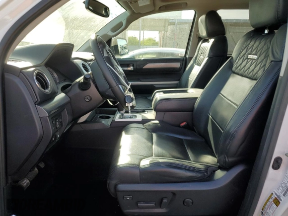2017 Toyota Tundra Platinum with VIN 5TFAY5F12HX603609, listed as a Copart auction lot 50657005 with 156,251 mi miles and Salvage title. Bid and sale history available at DreamBid. Image 7.