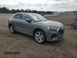 2021 Audi Q3 S line Premium with VIN WA1DECF38M1022053, listed as a Copart auction lot 47713663 with 17,545 mi miles. Bid and sale history available at carsss.com. Image 4.