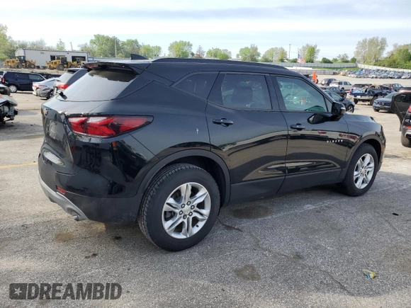 2020 Chevrolet Blazer LT with VIN 3GNKBHRS1LS592633, listed as a Copart auction lot 53729615 with 77,694 mi miles and Salvage title. Bid and sale history available at DreamBid. Image 3.