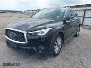 2019 Infiniti QX50 LUXE with VIN 3PCAJ5M35KF100862, listed as a IAAI auction lot 42117385 with 81,089 mi miles. Bid and sale history available at carsss.com. Image 2.