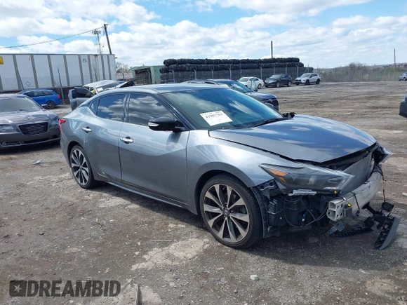 2016 Nissan Maxima SL with VIN 1N4AA6AP8GC385175, listed as a IAAI auction lot 41987763 with 117,485 mi miles and . Bid and sale history available at DreamBid. Image 1.