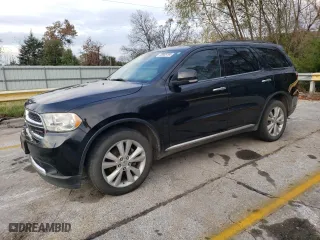 2013 Dodge Durango Crew with VIN 1C4RDJDG3DC529603, listed as a Copart auction lot 76805194 with 199,106 mi miles and Salvage Title. Bid and sale history available at carsss.com. Image 1.