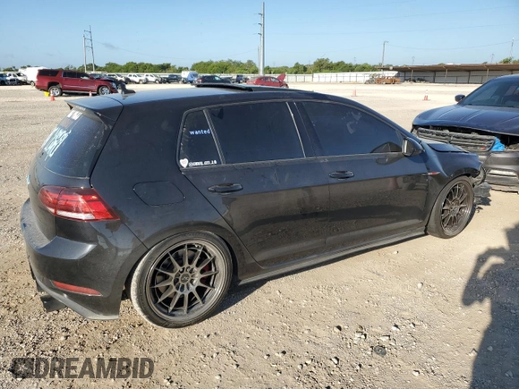 2018 Volkswagen Golf GTI S with VIN 3VW447AUXJM281364, listed as a Copart auction lot 67540504 with 91,966 mi miles and Salvage Title. Bid and sale history available at carsss.com. Image 3.